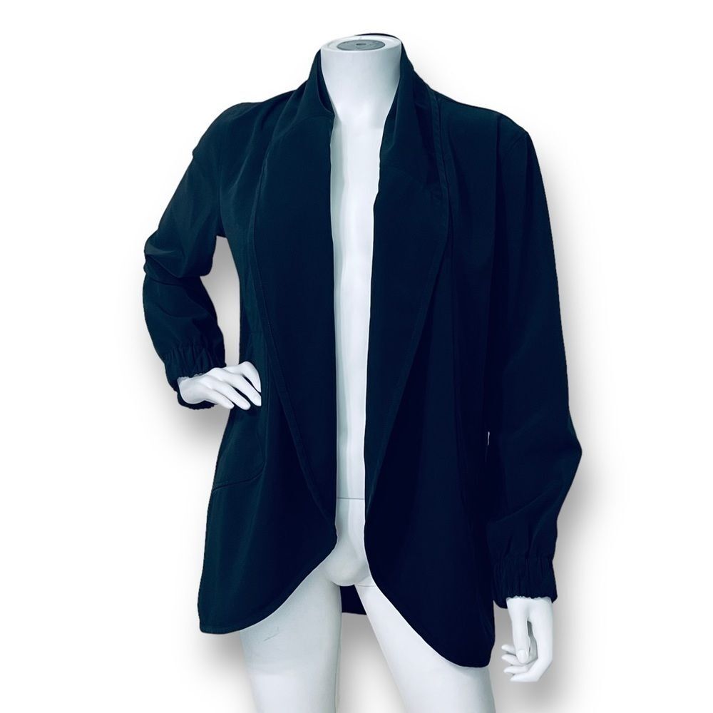 St John Yellow Label Blazer S Zip Front Minimal Quiet Luxury Workwear